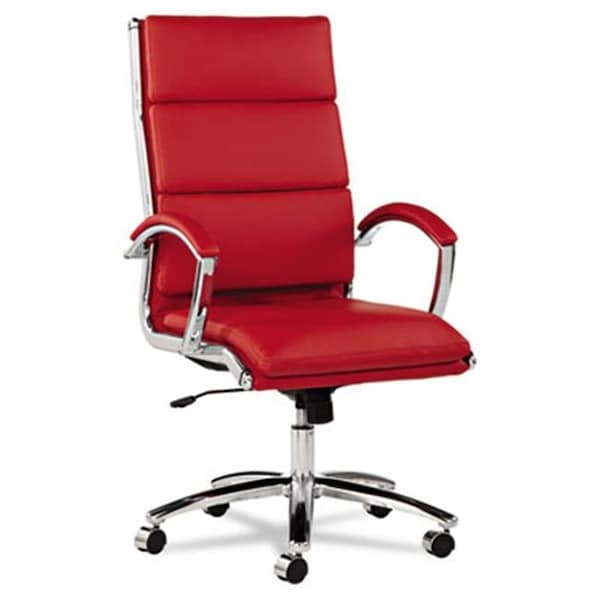Alera Alera NR4139 Neratoli High-Back Swivel-Tilt Chair; Red Soft-Touch Leather; Chrome Frame NR4139 - main